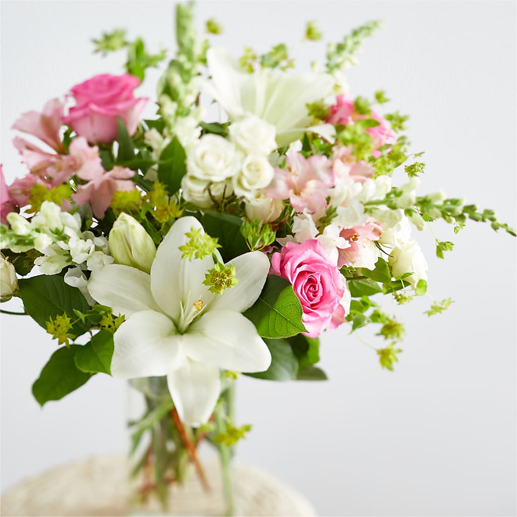 Fondly Bouquet –  White Lilies N Paradise, Kokomo IN