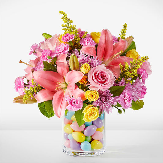 Easter Egg Hunt Bouquet –  White Lilies N Paradise, Kokomo IN