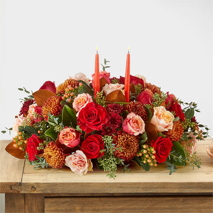 Gather Near Centerpiece –  White Lilies N Paradise, Kokomo IN