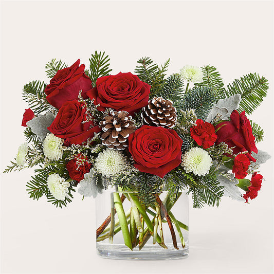 Yule Cheer Bouquet –  White Lilies N Paradise, Kokomo IN