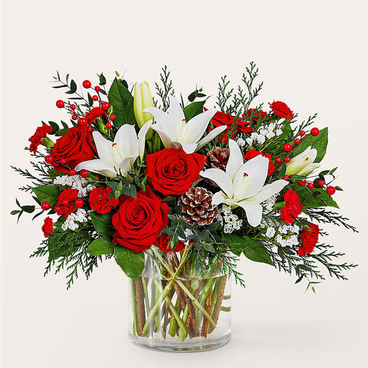 Best in Snow Bouquet –  White Lilies N Paradise, Kokomo IN