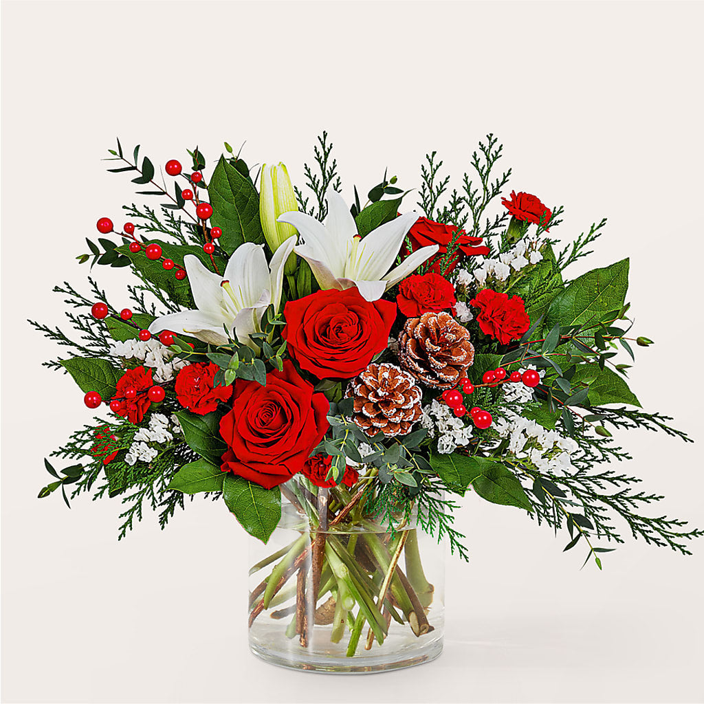 Best in Snow Bouquet –  White Lilies N Paradise, Kokomo IN