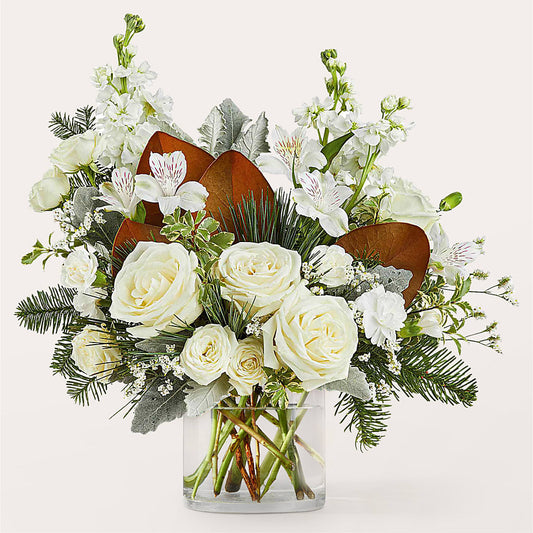Fresh Snowfall Bouquet –  White Lilies N Paradise, Kokomo IN