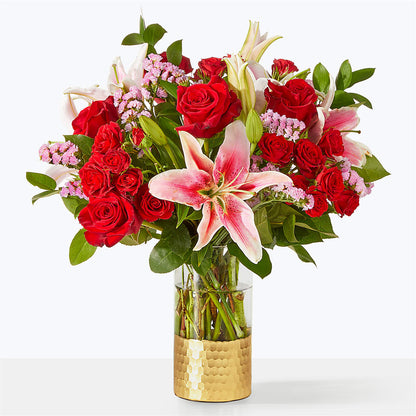 Hopeless Romantic Bouquet –  White Lilies N Paradise, Kokomo IN